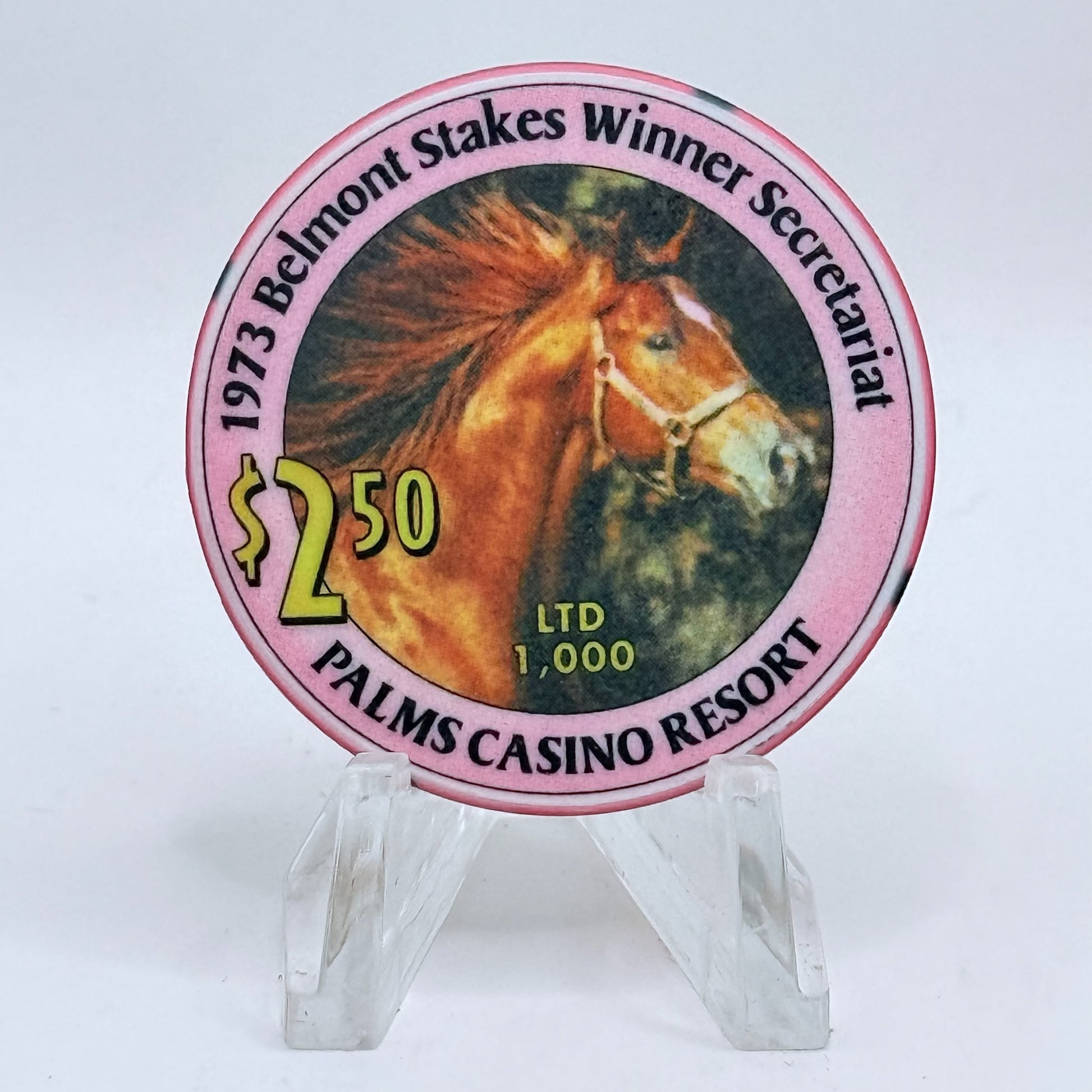Palms Casino Resort Las Vegas Nevada 2002 'Belmont Stakes' LE $2.50 Casino Chip E1917