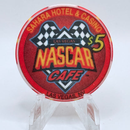 Sahara Las Vegas Nevada 2000 'Grand Opening - NASCAR Cafe' LE $5 Casino Chip V5472