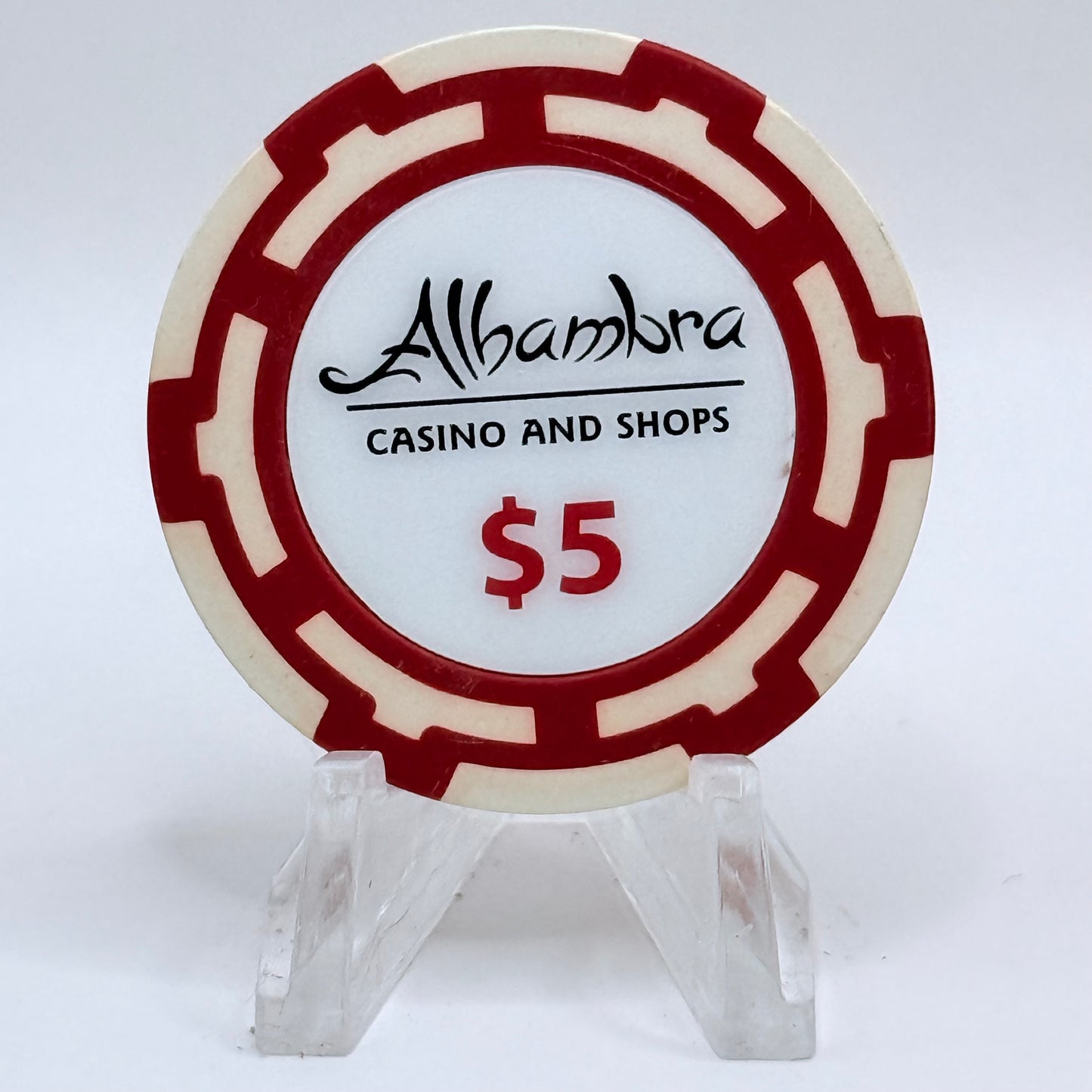 Alhambra Oranjestad Aruba 2013 Series 3 $5 Casino Chip