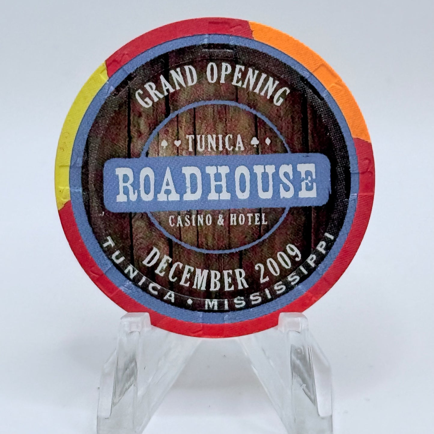 Roadhouse Casino & Hotel Tunica Mississippi 2009 'Grand Opening' LE $5 Casino Chip