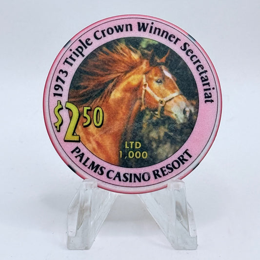 Palms Casino Resort Las Vegas Nevada 2002 'Triple Crown Winner' LE $2.50 Casino Chip E1920