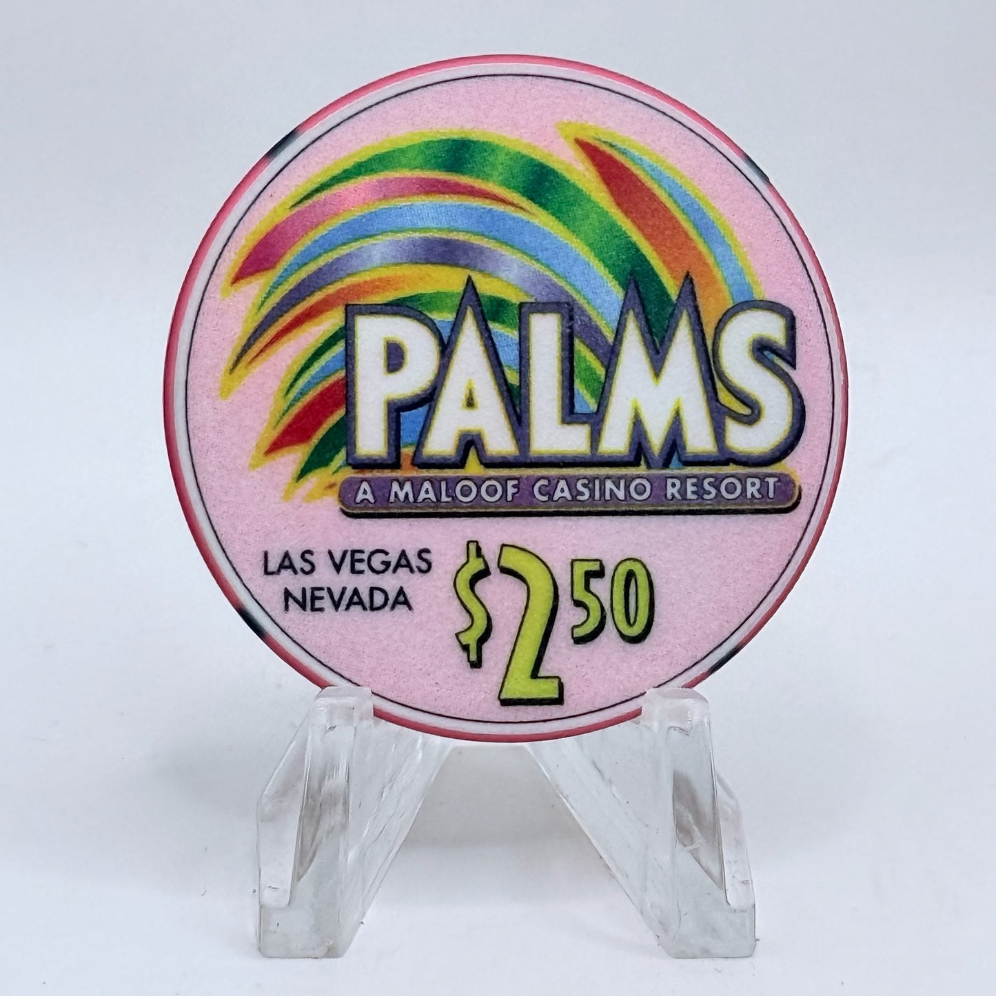 Palms Casino Resort Las Vegas Nevada 2002 'Triple Crown Winner' LE $2.50 Casino Chip E1920