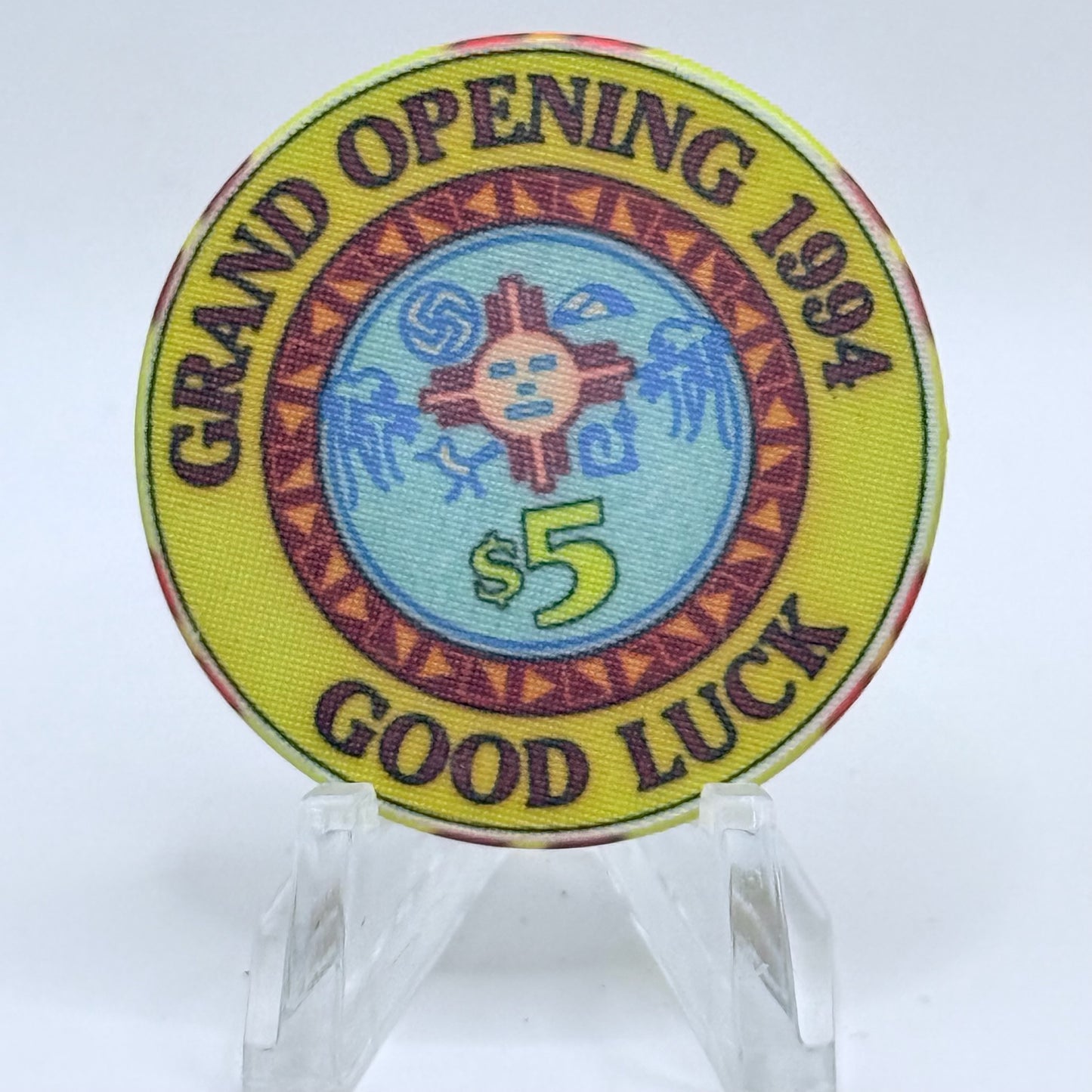 Spotlight 29 Palace Casino Coachella California 1994 'Grand Opening' LE $5 Casino Chip