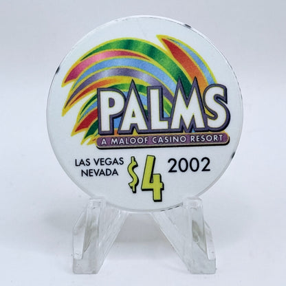 Palms Casino Resort Las Vegas Nevada 2002 LE $4 Casino Chip E1923