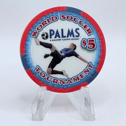 Palms Casino Resort Las Vegas Nevada 2010 'World Soccer Tournament' LE $5 Casino Chip D0077