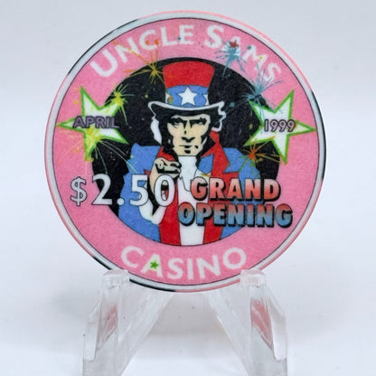 Uncle Sam's Casino Cripple Creek Colorado 1999 'Grand Opening' LE $2.50 Casino Chip