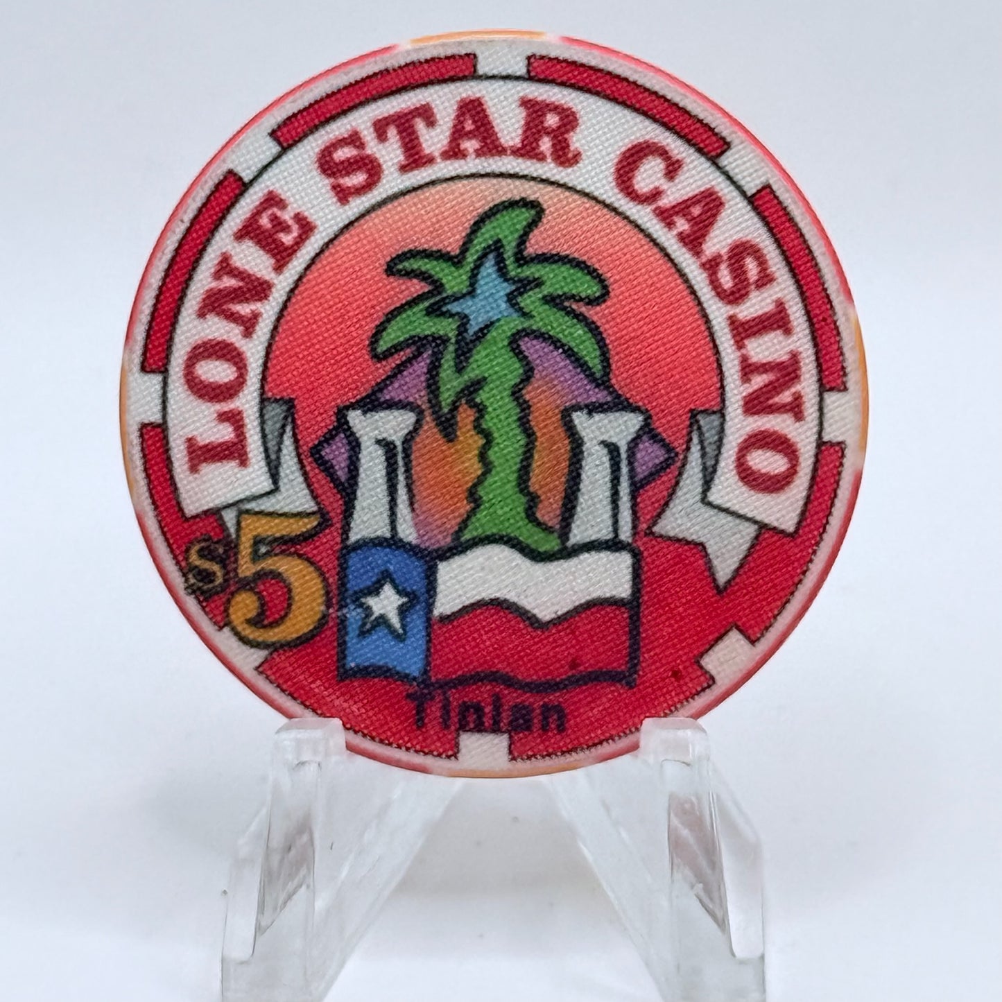 Lone Star Tinian Northern Marianas 1995 'Grand Opening' LE $5 Casino Chip