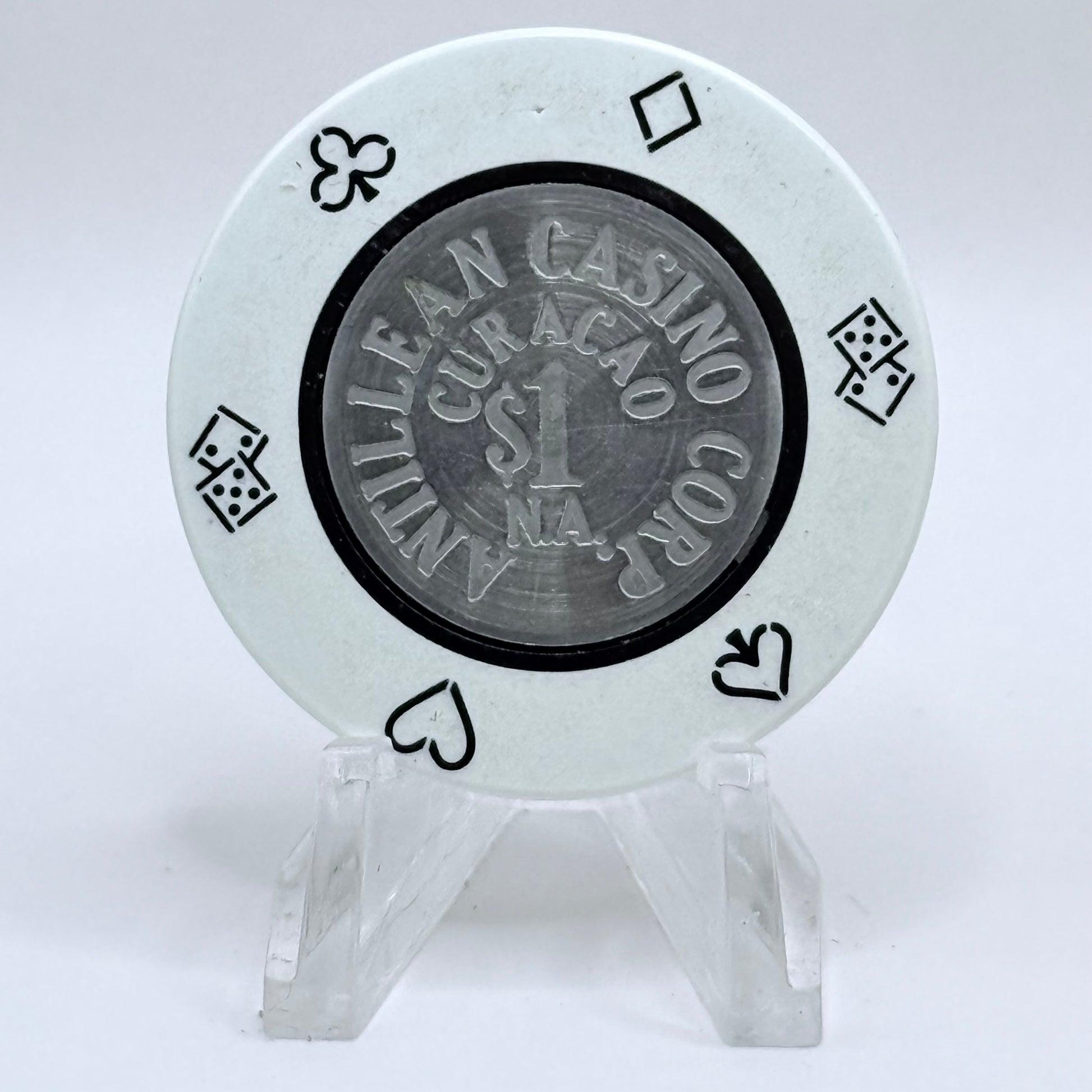 Antillean Casino Willemstad Curacao Series 2 $1 Casino Chip