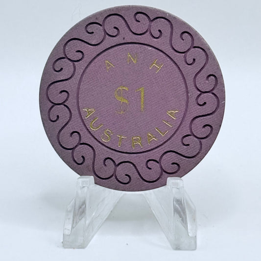 A N H (Australian National Hotels) Prospect Vale TAS $1 Casino Chip