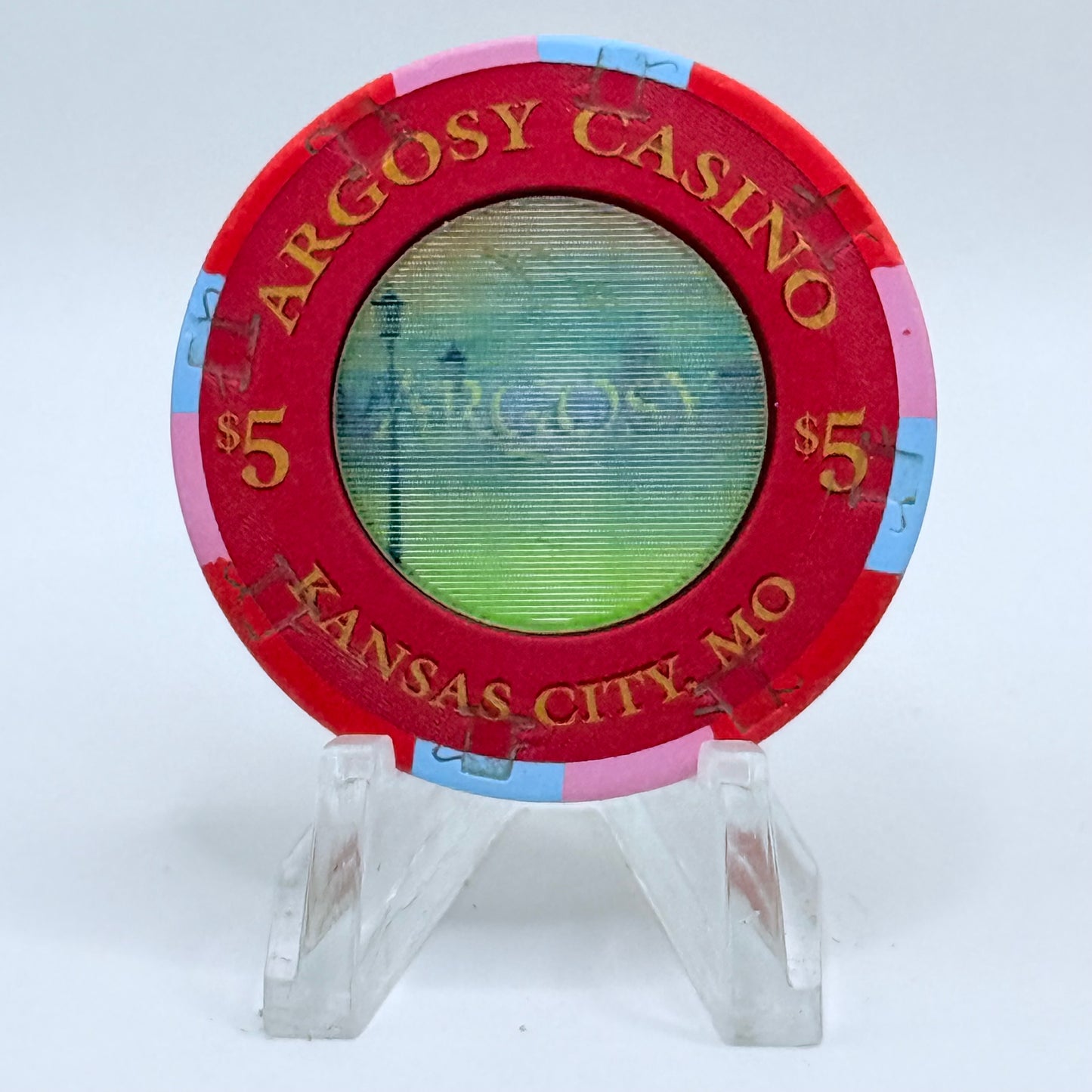 Argosy Casino Riverside Missouri 2003 'Grand Opening' LE $5 Casino Chip