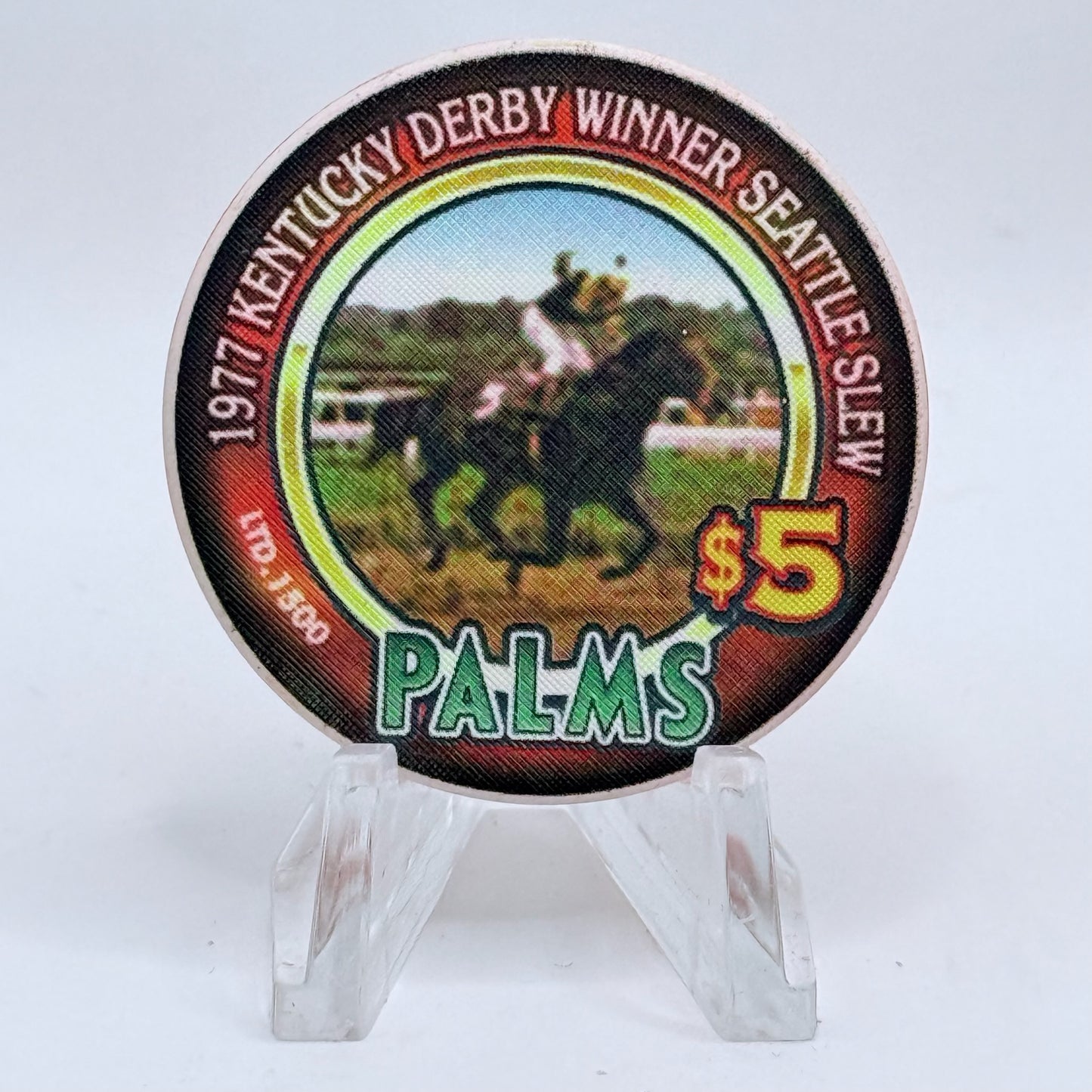 Palms Casino Resort Las Vegas Nevada 2003 'Kentucky Derby' LE $5 Casino Chip E1925