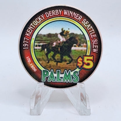 Palms Casino Resort Las Vegas Nevada 2003 'Kentucky Derby' LE $5 Casino Chip E1925