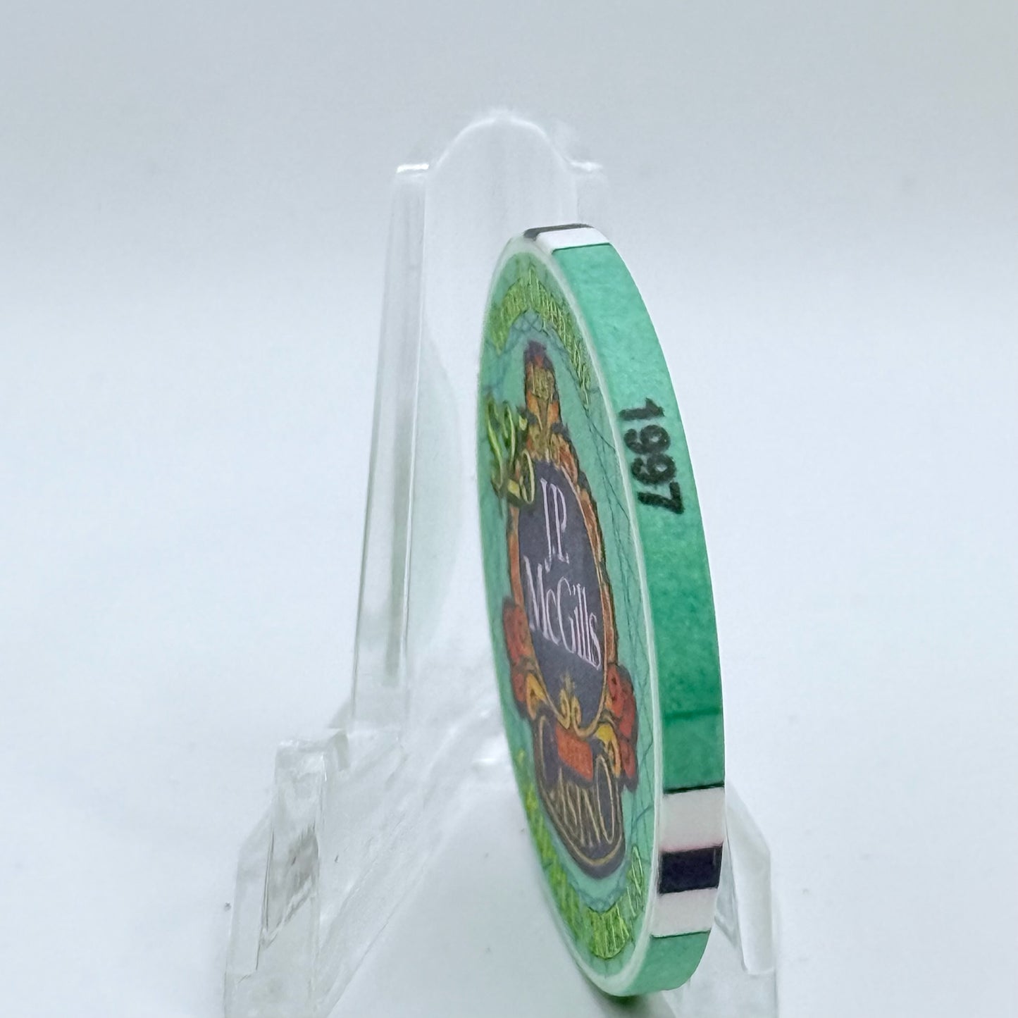 J.P. McGill's Hotel & Casino Cripple Creek Colorado 1997 'Grand Opening' LE $25 Casino Chip