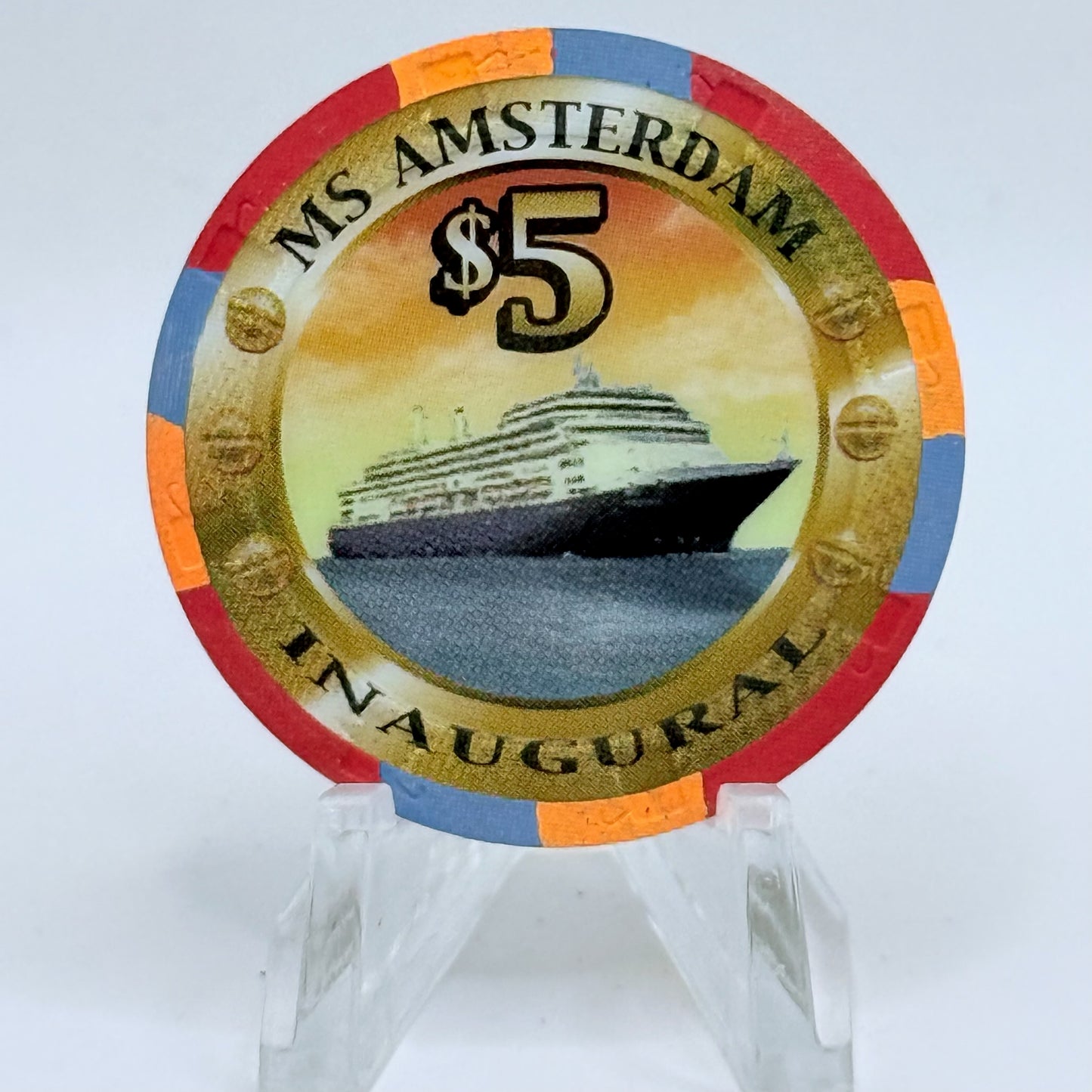 MS Amsterdam 2000 'Grand Opening' $5 Casino Chip