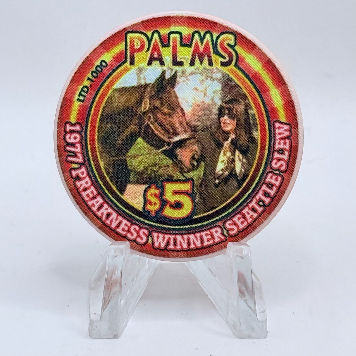Palms Casino Resort Las Vegas Nevada 2003 'Preakness' LE $5 Casino Chip E1926