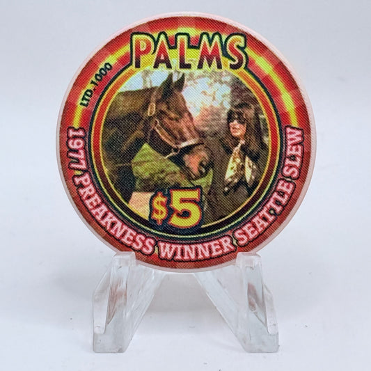 Palms Casino Resort Las Vegas Nevada 2003 'Preakness' LE $5 Casino Chip E1926