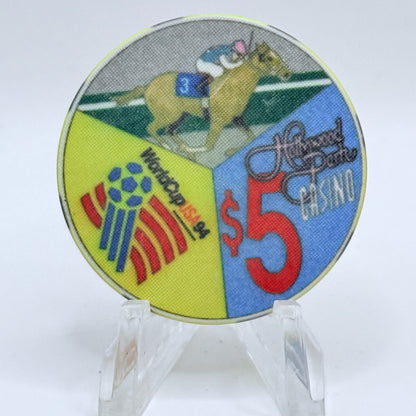Hollywood Park Casino Inglewood California 1994 'Grand Opening' $5 Casino Chip