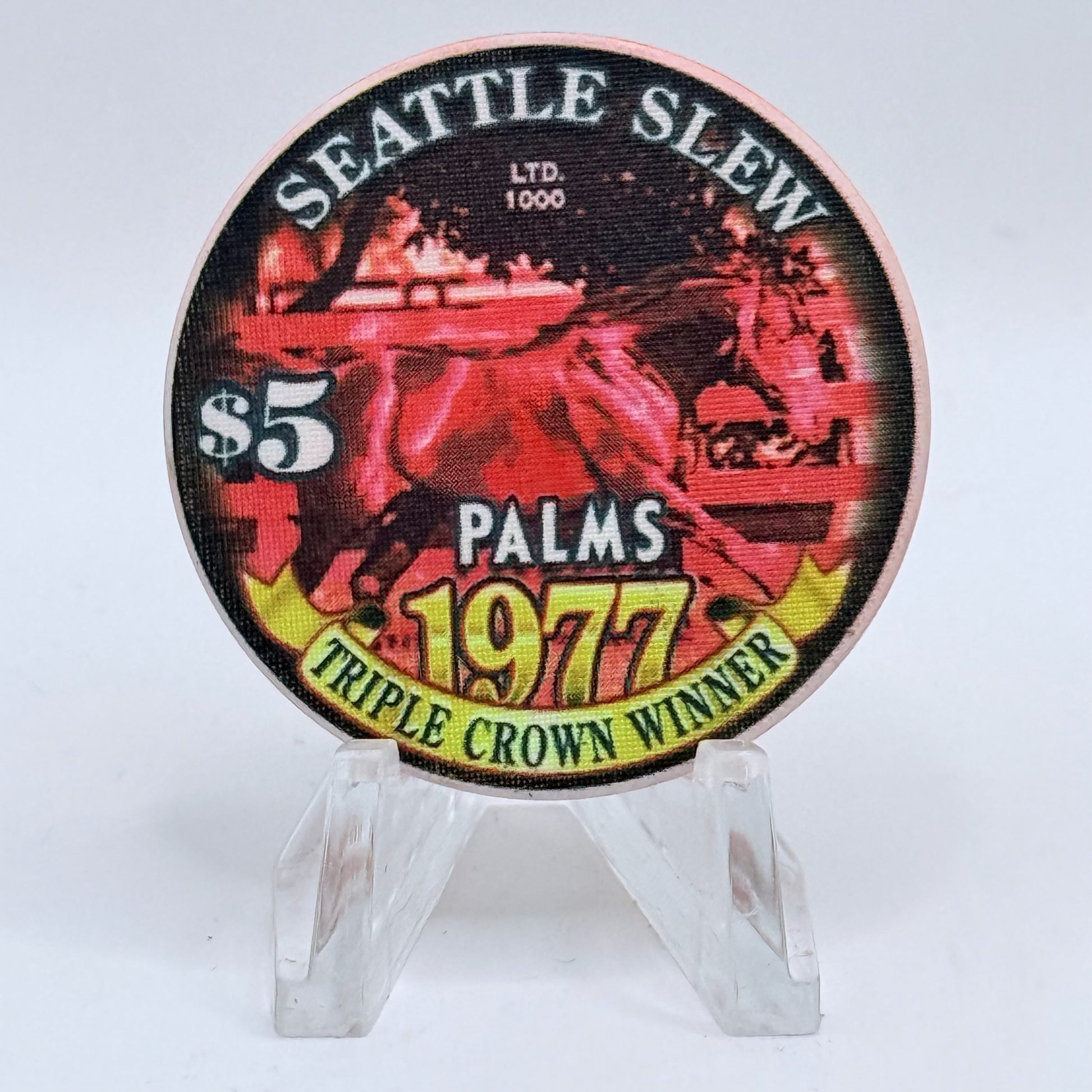 Palms Casino Resort Las Vegas Nevada 2003 'Triple Crown' LE $5 Casino Chip E1927