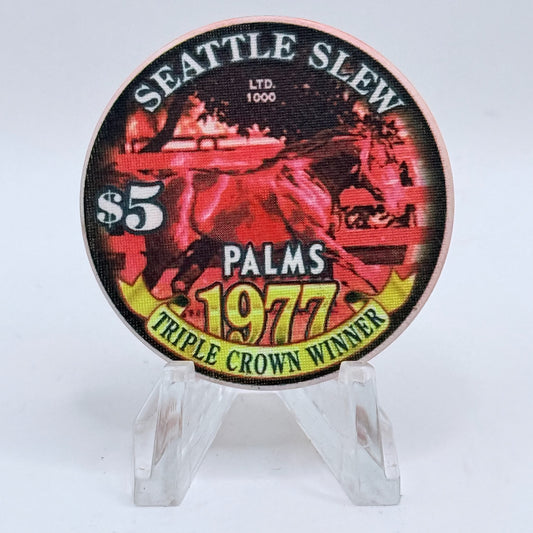Palms Casino Resort Las Vegas Nevada 2003 'Triple Crown' LE $5 Casino Chip E1927