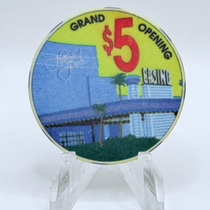 Hollywood Park Casino Inglewood California 1994 'Grand Opening' $5 Casino Chip