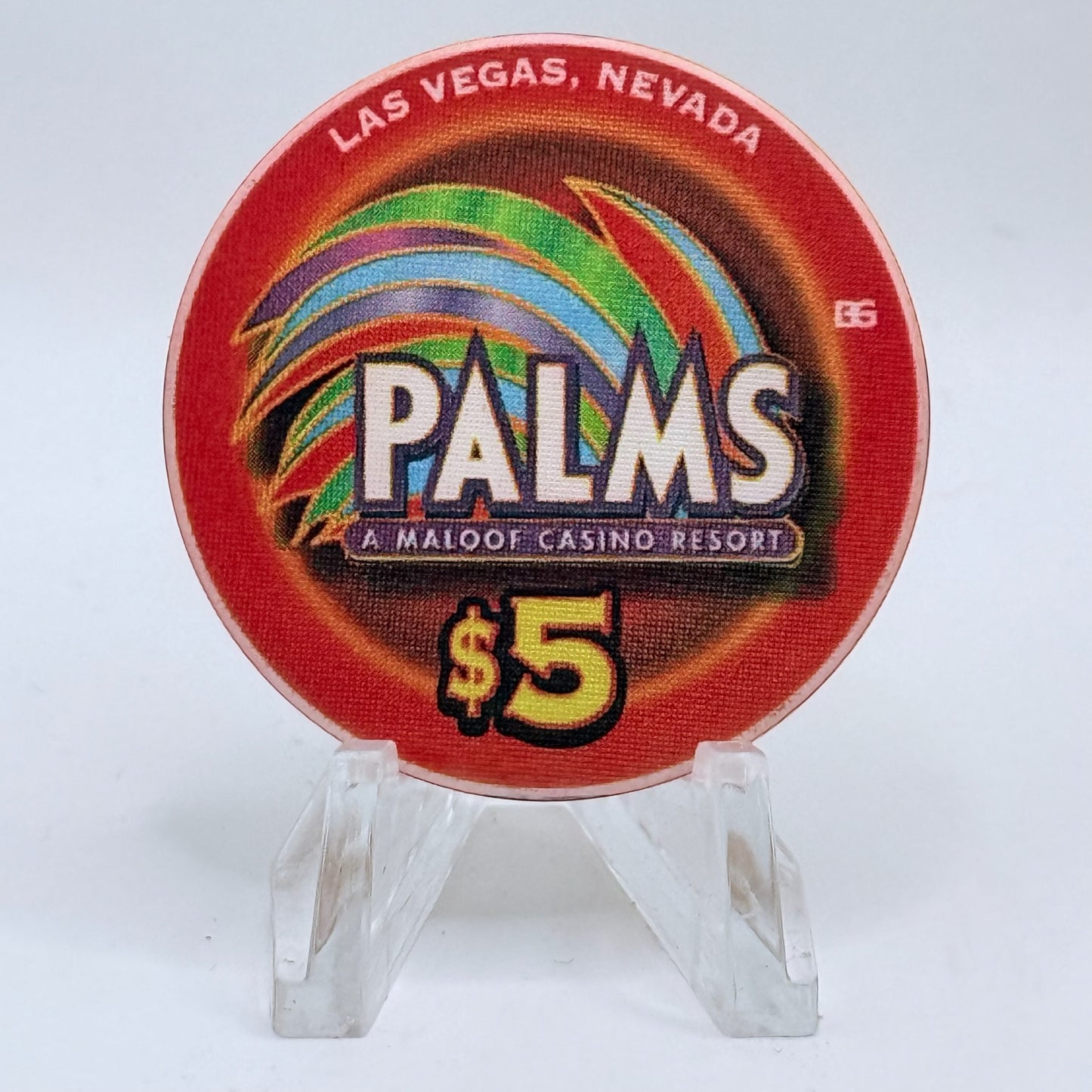 Palms Casino Resort Las Vegas Nevada 2003 'Triple Crown' LE $5 Casino Chip E1927