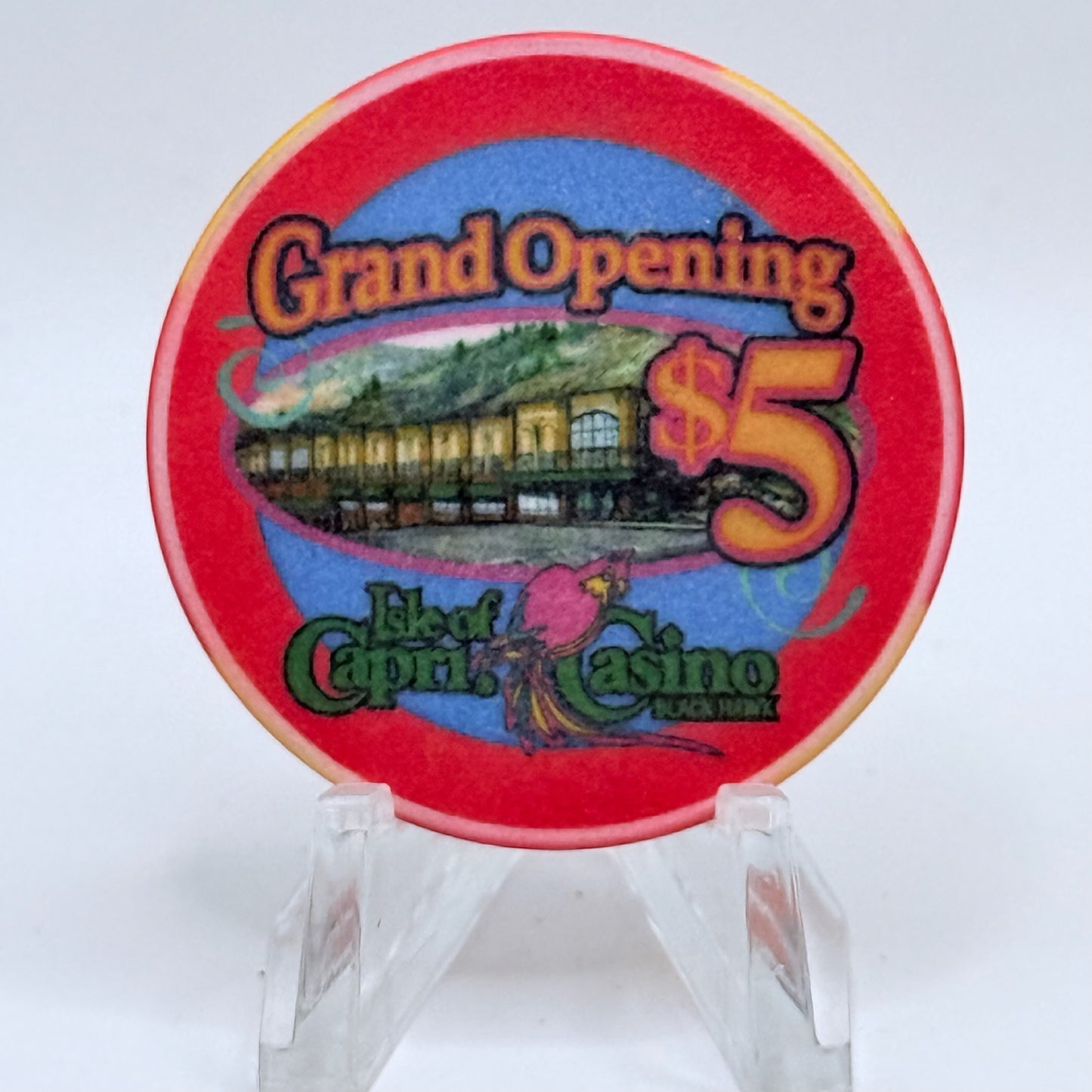 Isle of Capri Casino Black Hawk Colorado 1998 'Grand Opening' LE $5 Casino Chip