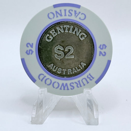 Burswood Casino Perth WA Australia $2 Casino Chip