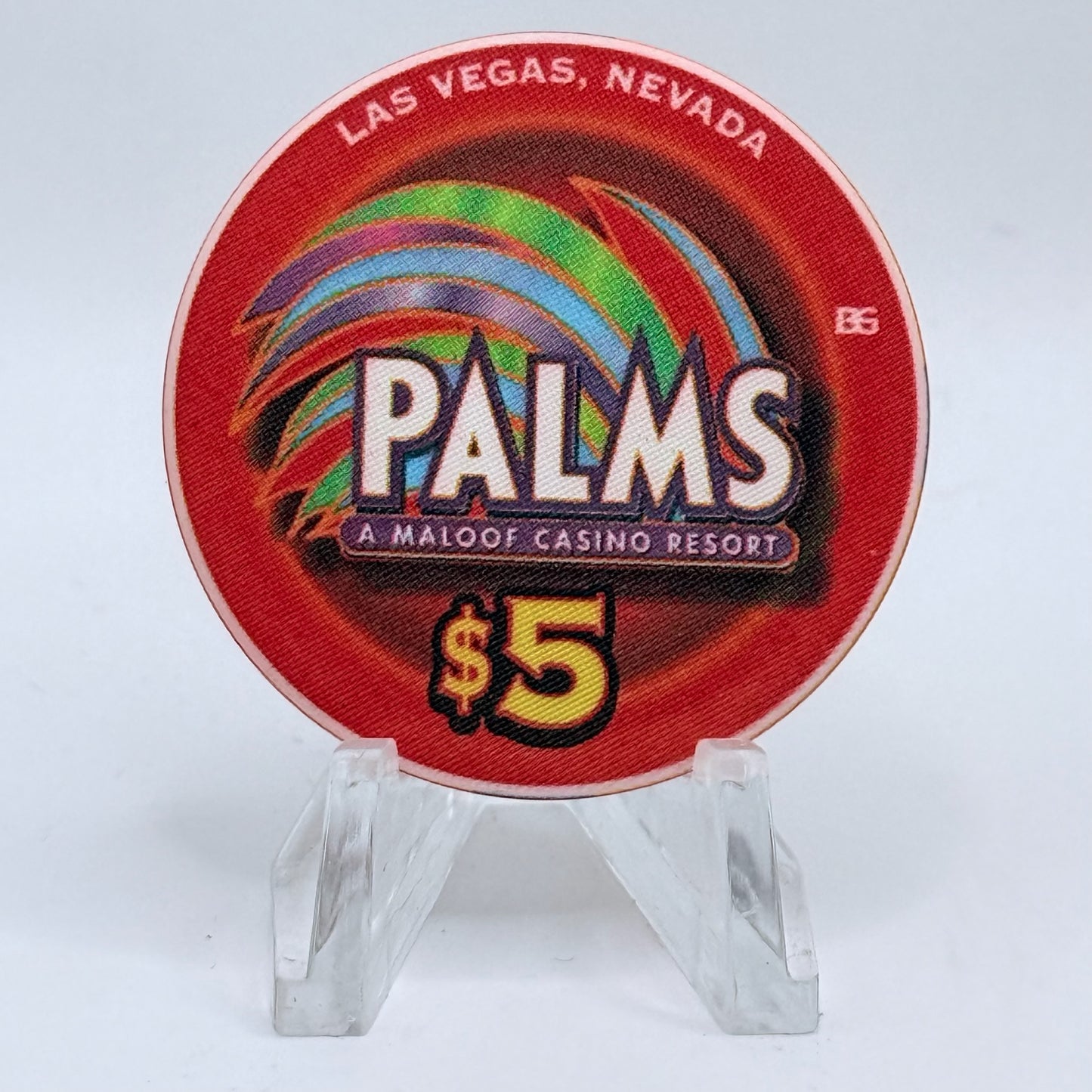 Palms Casino Resort Las Vegas Nevada 2003 '2nd Anniversary' LE $5 Casino Chip E1929