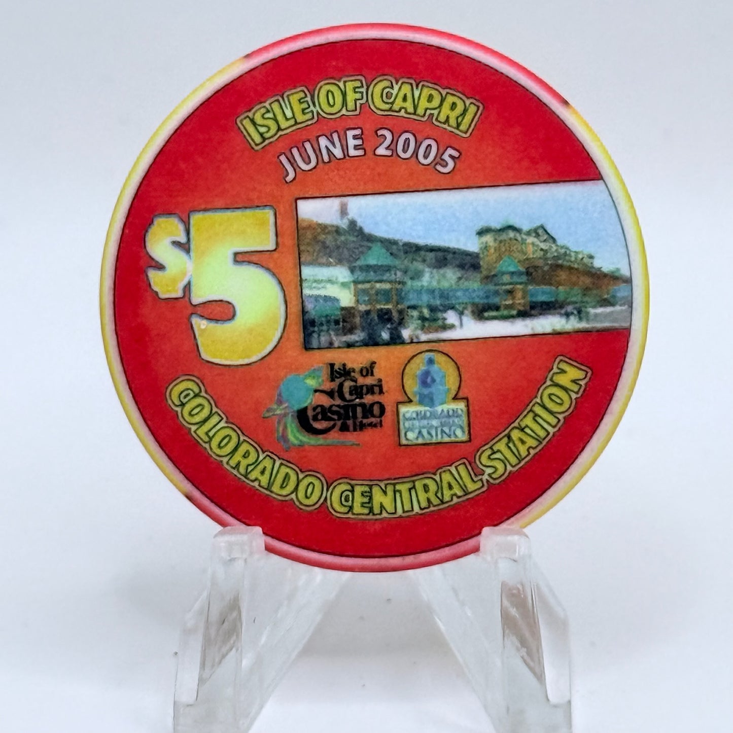 Isle of Capri Casino Black Hawk Colorado 2005 'Grand Opening' LE $5 Casino Chip