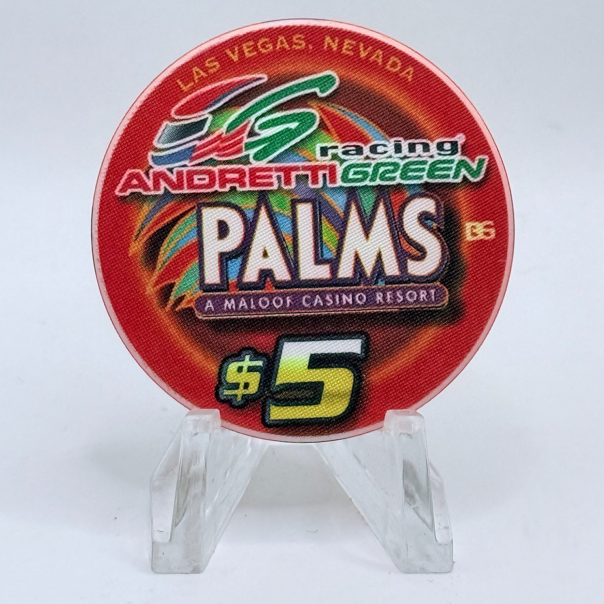 Palms Casino Resort Las Vegas Nevada 2004 'Dario Franchitti' LE $5 Casino Chip E1930