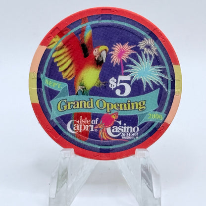 Isle of Capri Marquette Iowa 2000 'Grand Opening' LE $5 Casino Chip