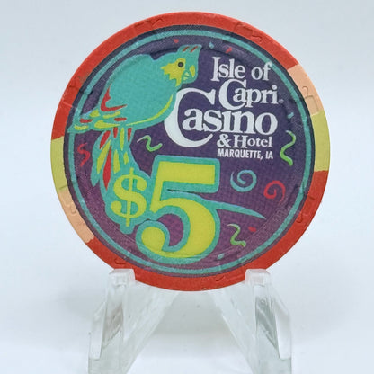 Isle of Capri Marquette Iowa 2000 'Grand Opening' LE $5 Casino Chip