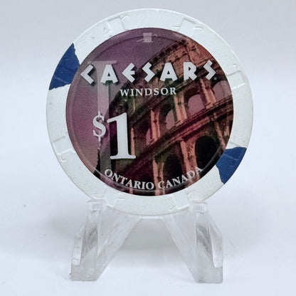 Caesars Windsor Windsor Ontario 2008 $1 Casino Chip