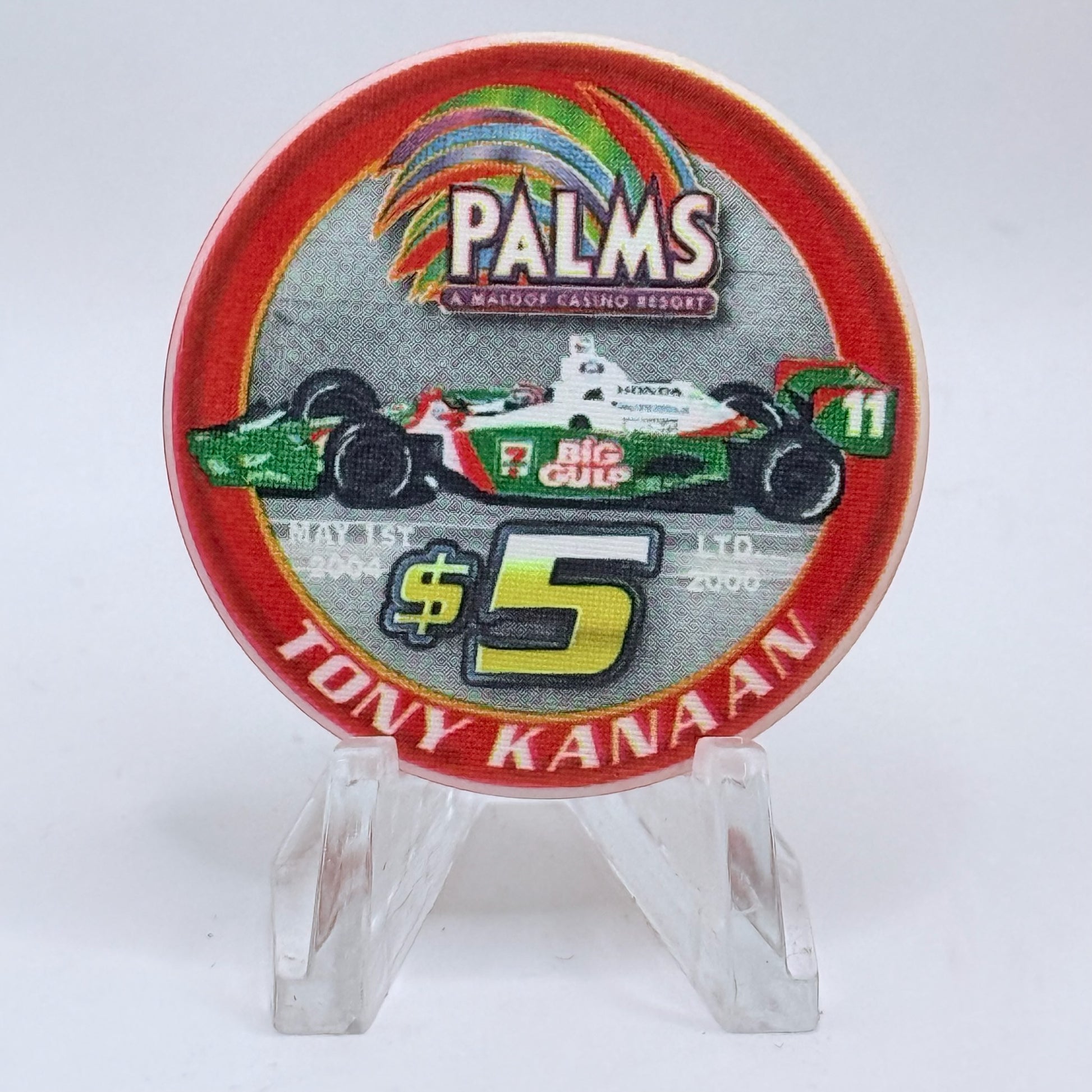 Palms Casino Resort Las Vegas Nevada 2004 'Tony Kanaan' LE $5 Casino Chip E1932