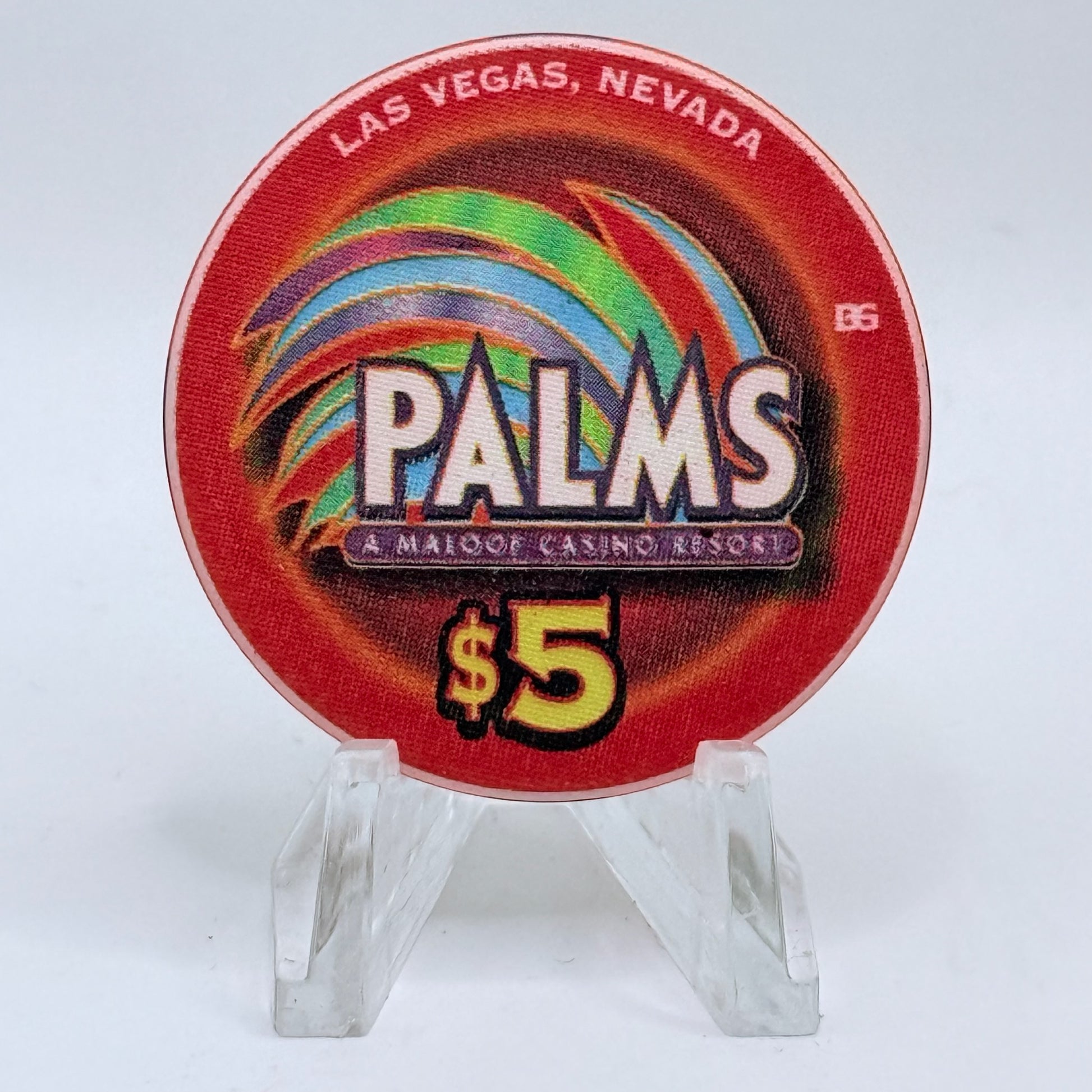 Palms Casino Resort Las Vegas Nevada 2002 '1st Anniversary' LE $5 Casino Chip E1933
