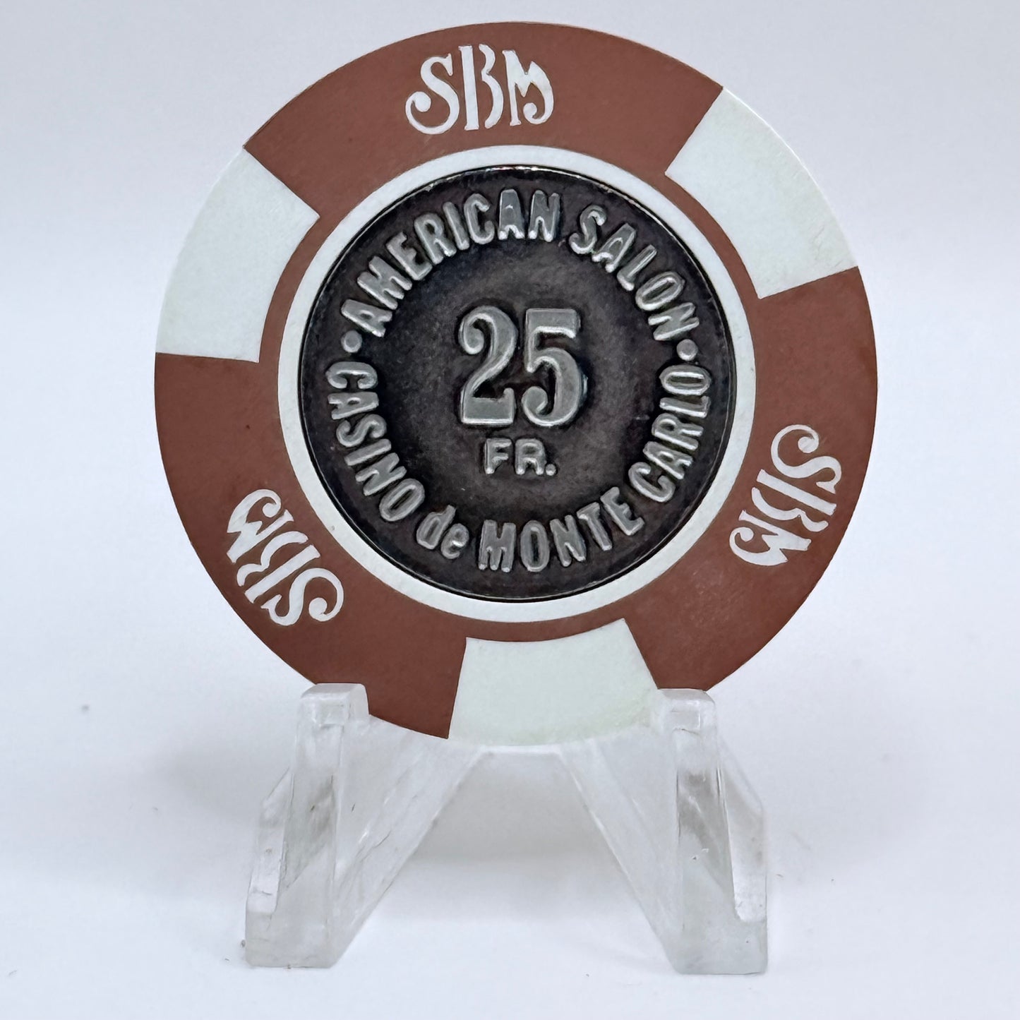 Casino de Monte Carlo (Societe des Bains de Mer) Monte Carlo Monaco 25F Casino Chip