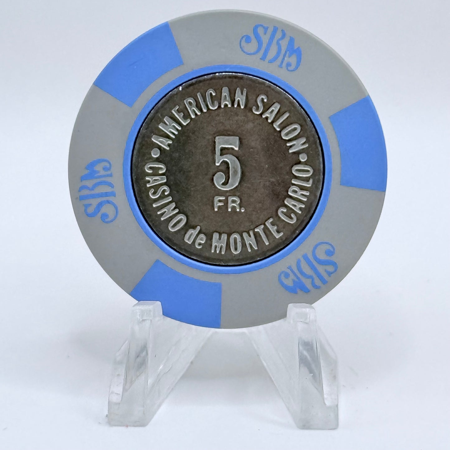 Casino de Monte Carlo (Societe des Bains de Mer) Monte Carlo Monaco 5F Casino Chip