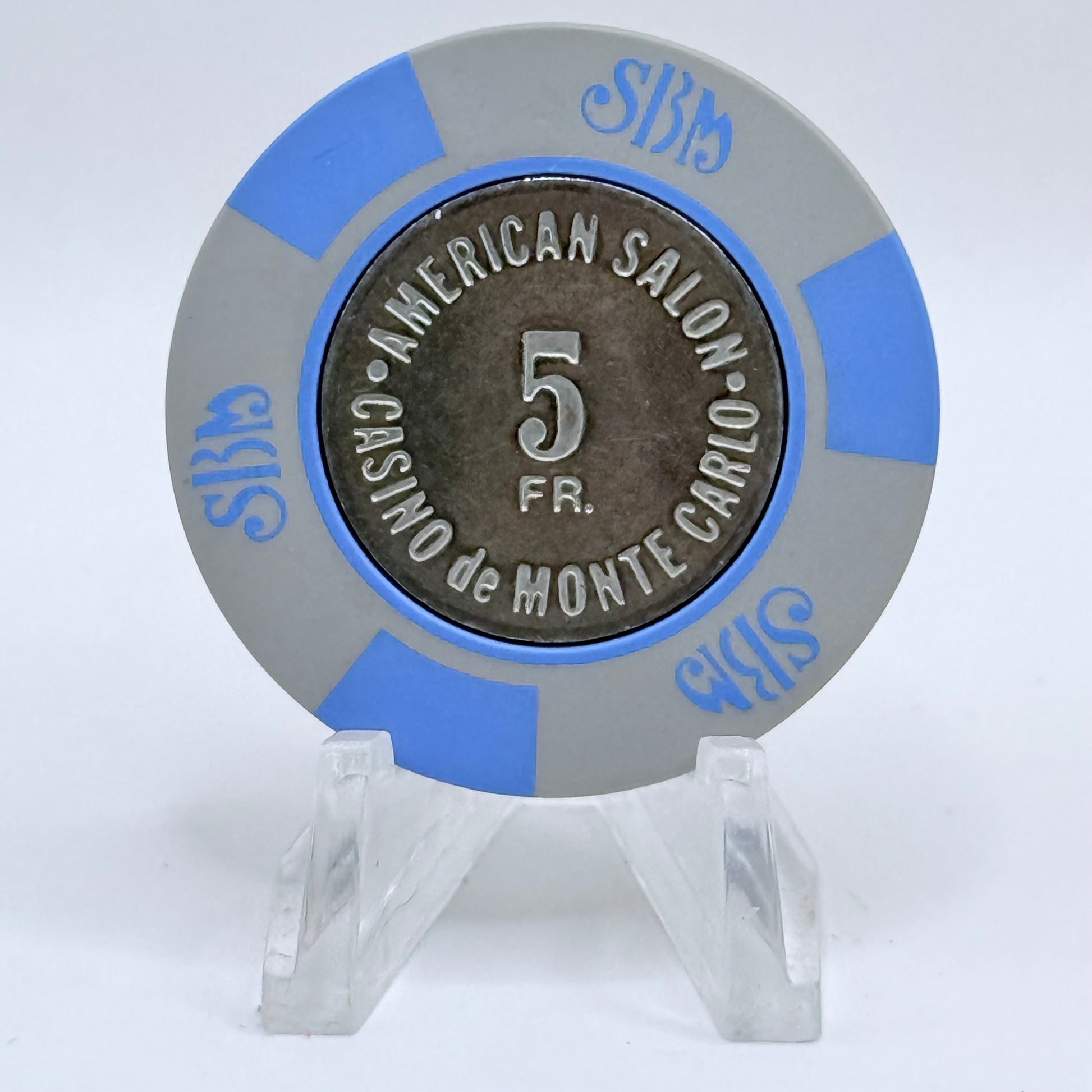 Casino de Monte Carlo (Societe des Bains de Mer) Monte Carlo Monaco 5F Casino Chip