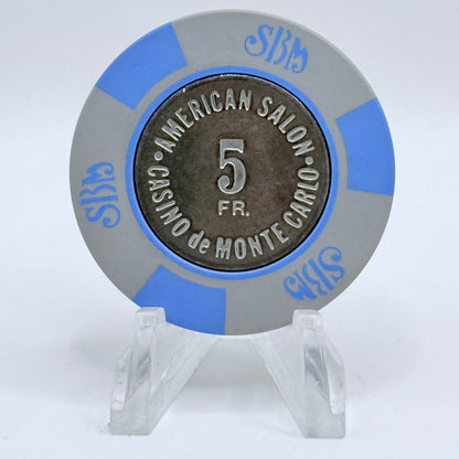 Casino de Monte Carlo (Societe des Bains de Mer) Monte Carlo Monaco 5F Casino Chip