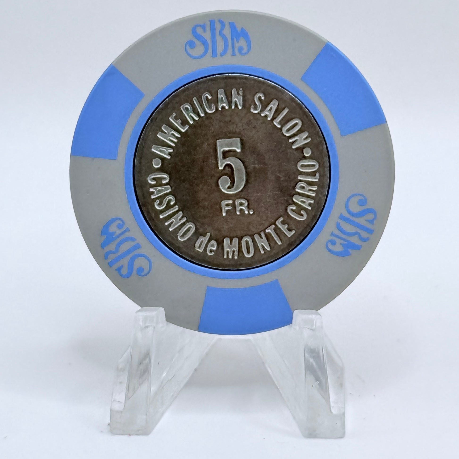 Casino de Monte Carlo (Societe des Bains de Mer) Monte Carlo Monaco 5F Casino Chip