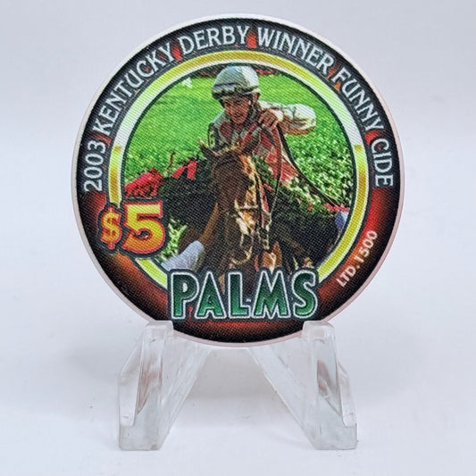 Palms Casino Resort Las Vegas Nevada 2004 'Kentucky Derby' LE $5 Casino Chip E1935