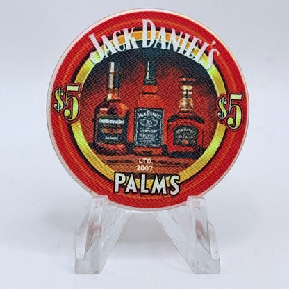 Palms Casino Resort Las Vegas Nevada 2003 'Jack Daniels' LE $5 Casino Chip E1938