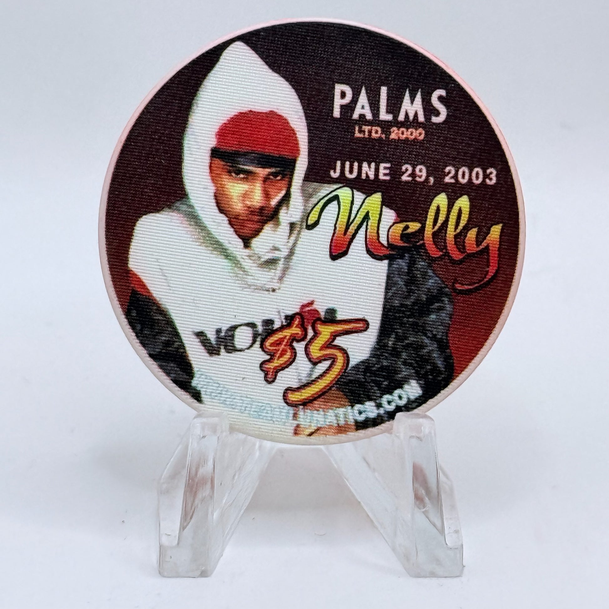 Palms Casino Resort Las Vegas Nevada 2003 'Nelly' LE $5 Casino Chip E1945