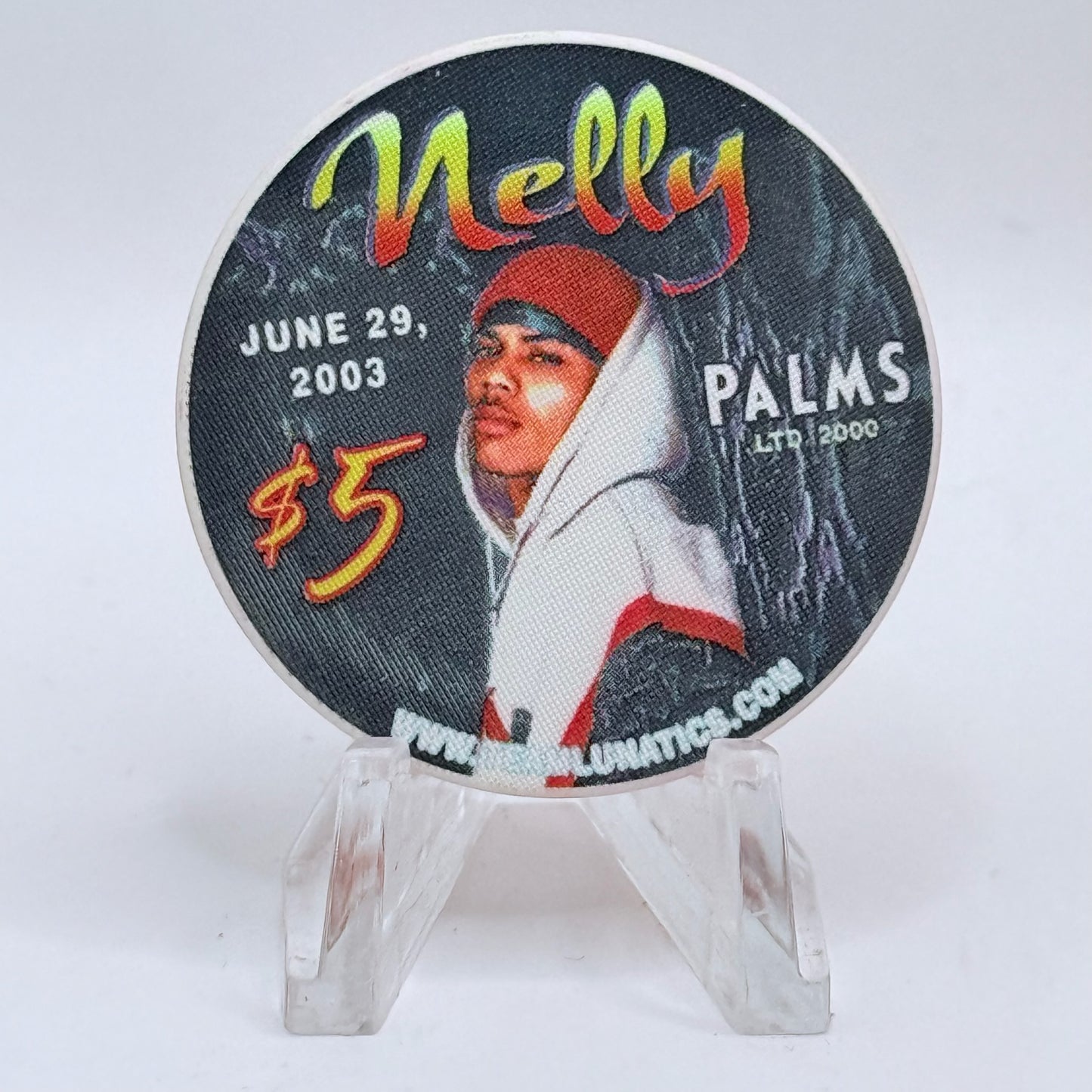 Palms Casino Resort Las Vegas Nevada 2003 'Nelly' LE $5 Casino Chip E1946