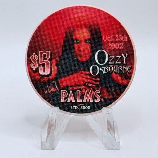 Palms Casino Resort Las Vegas Nevada 2002 'Ozzy Osbourne' LE $5 Casino Chip E1947