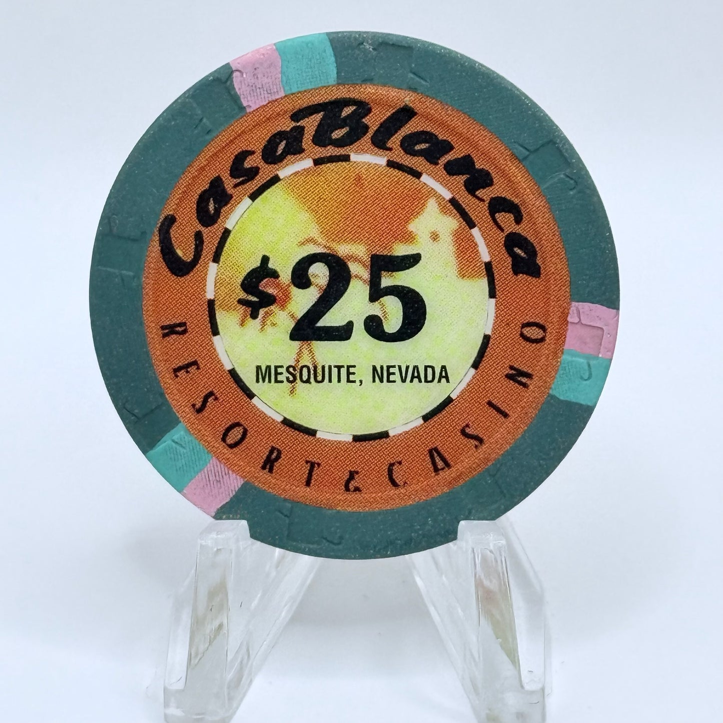 CasaBlanca Mesquite Nevada 1997 Series 4 $25 Casino Chip N9440