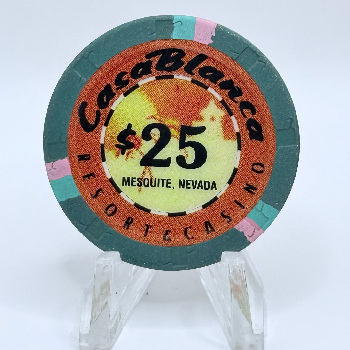 CasaBlanca Mesquite Nevada 1997 Series 4 $25 Casino Chip N9440