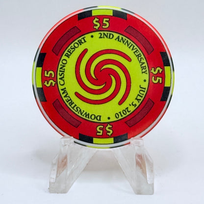 Downstream Quapaw Oklahoma 2010 LE $5 Casino Chip