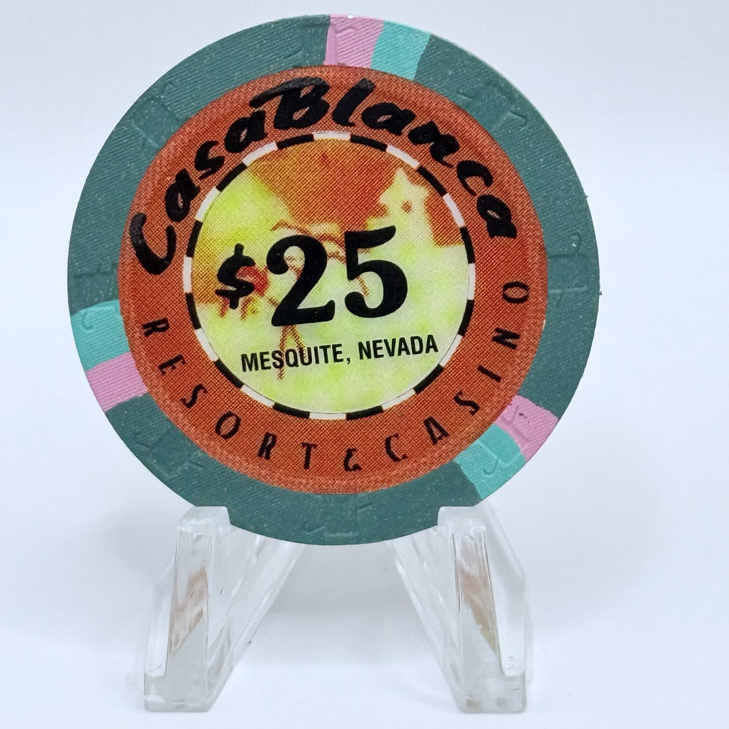 CasaBlanca Mesquite Nevada 1997 Series 4 $25 Casino Chip N9440