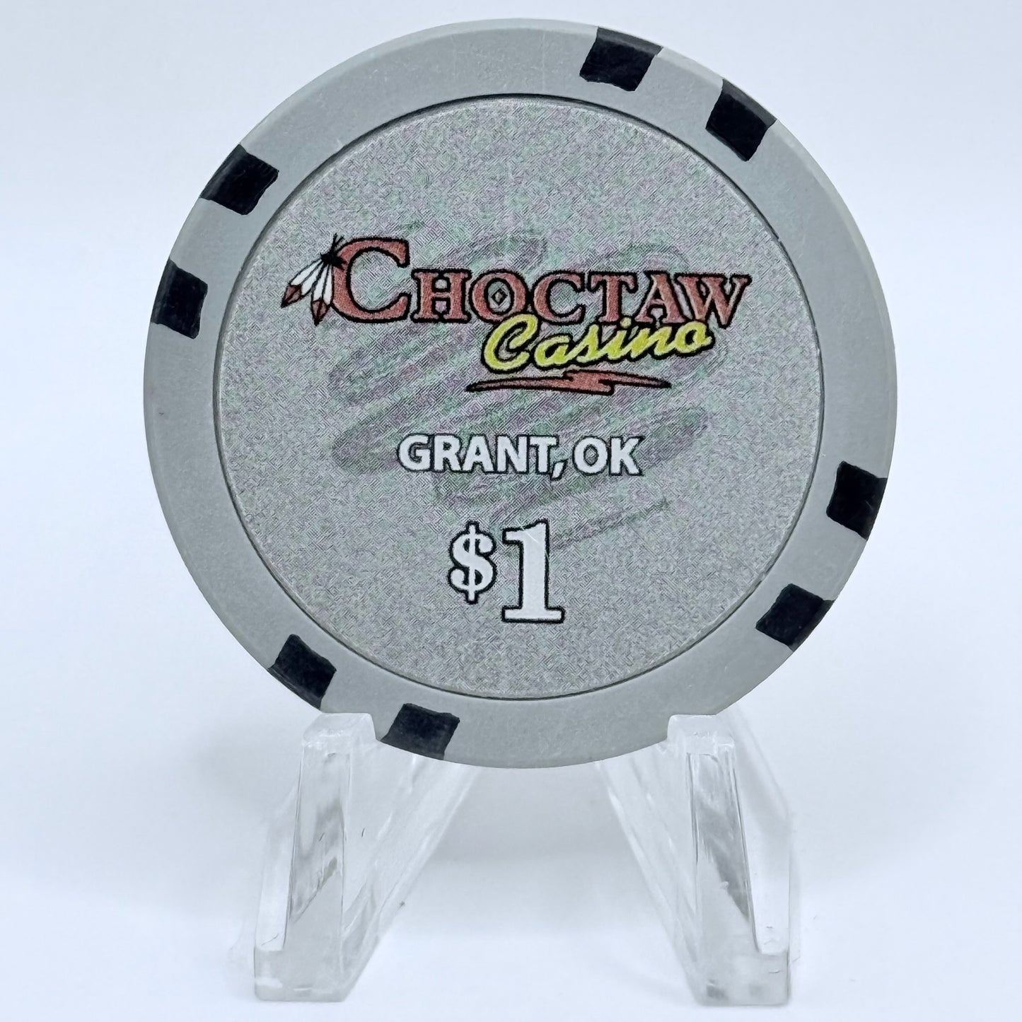 Choctaw Casino & Resort Grant Oklahoma $1 Casino Chip